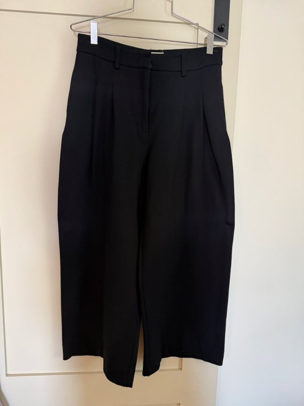 Lucky Brand High-Rise Pleated Wide-Leg Crop Pants Size 6